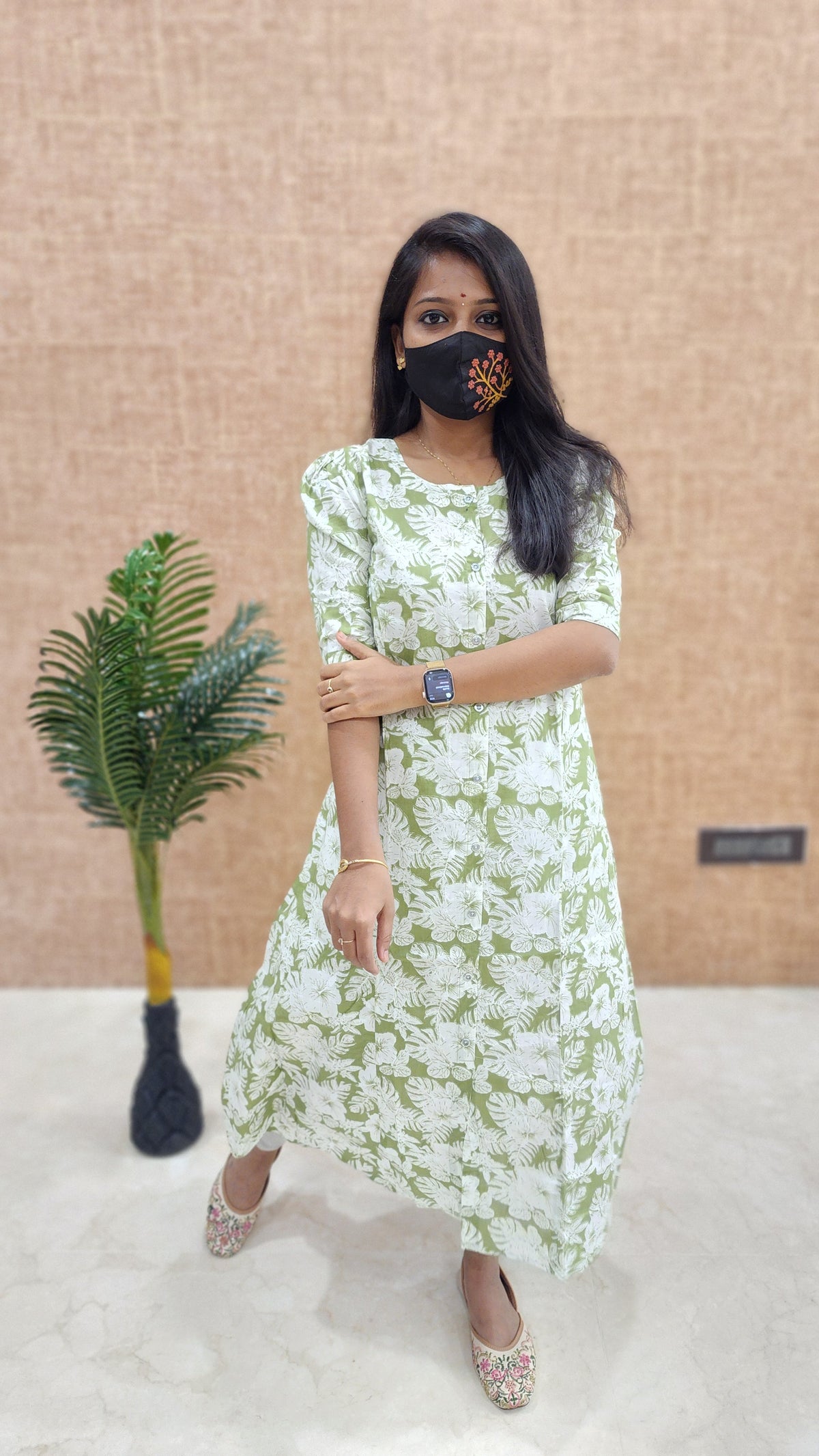 Jaipur A-Line cotton Kurti (9640)