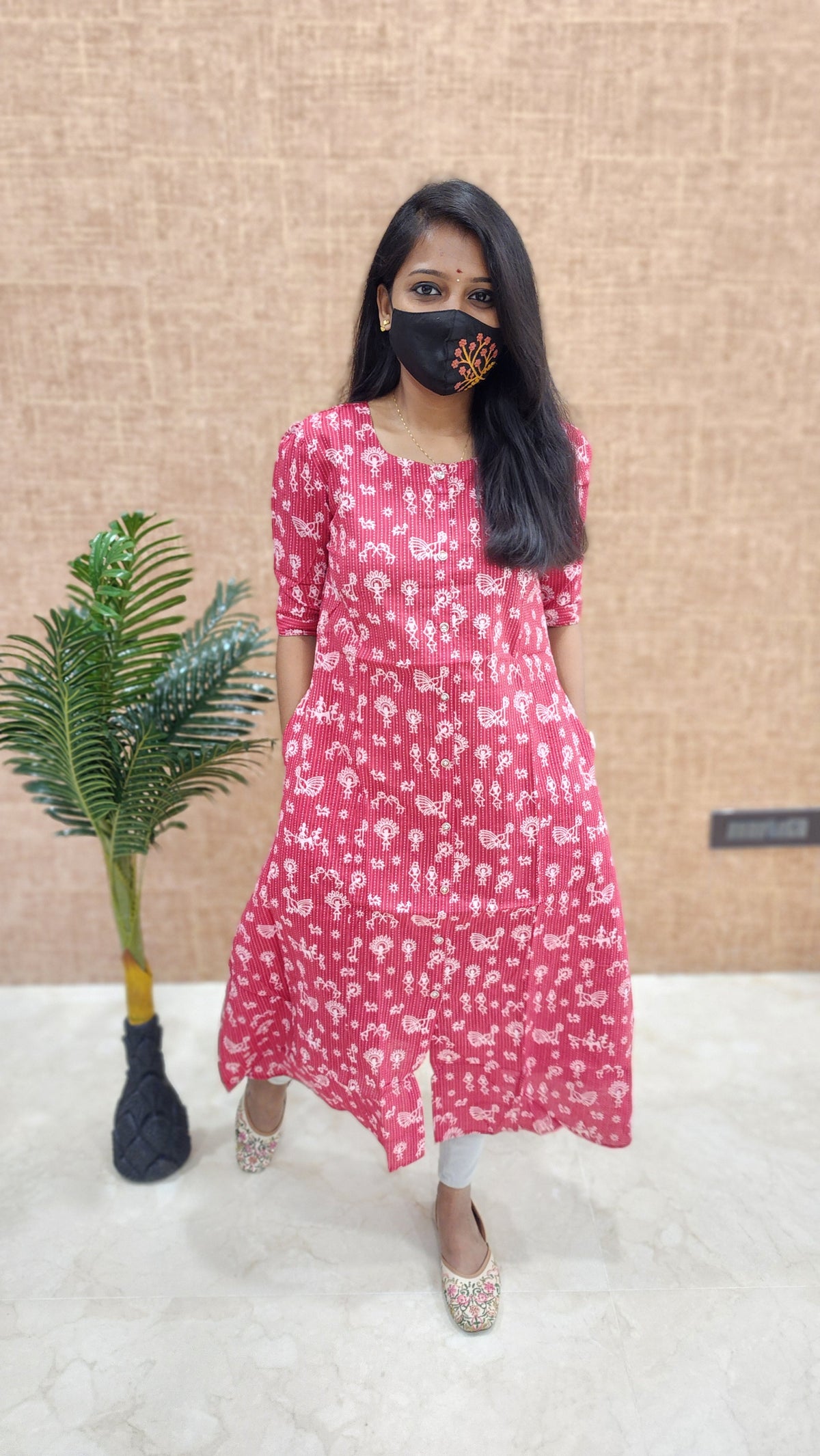 Jaipur A-Line cotton Kurti (9641)