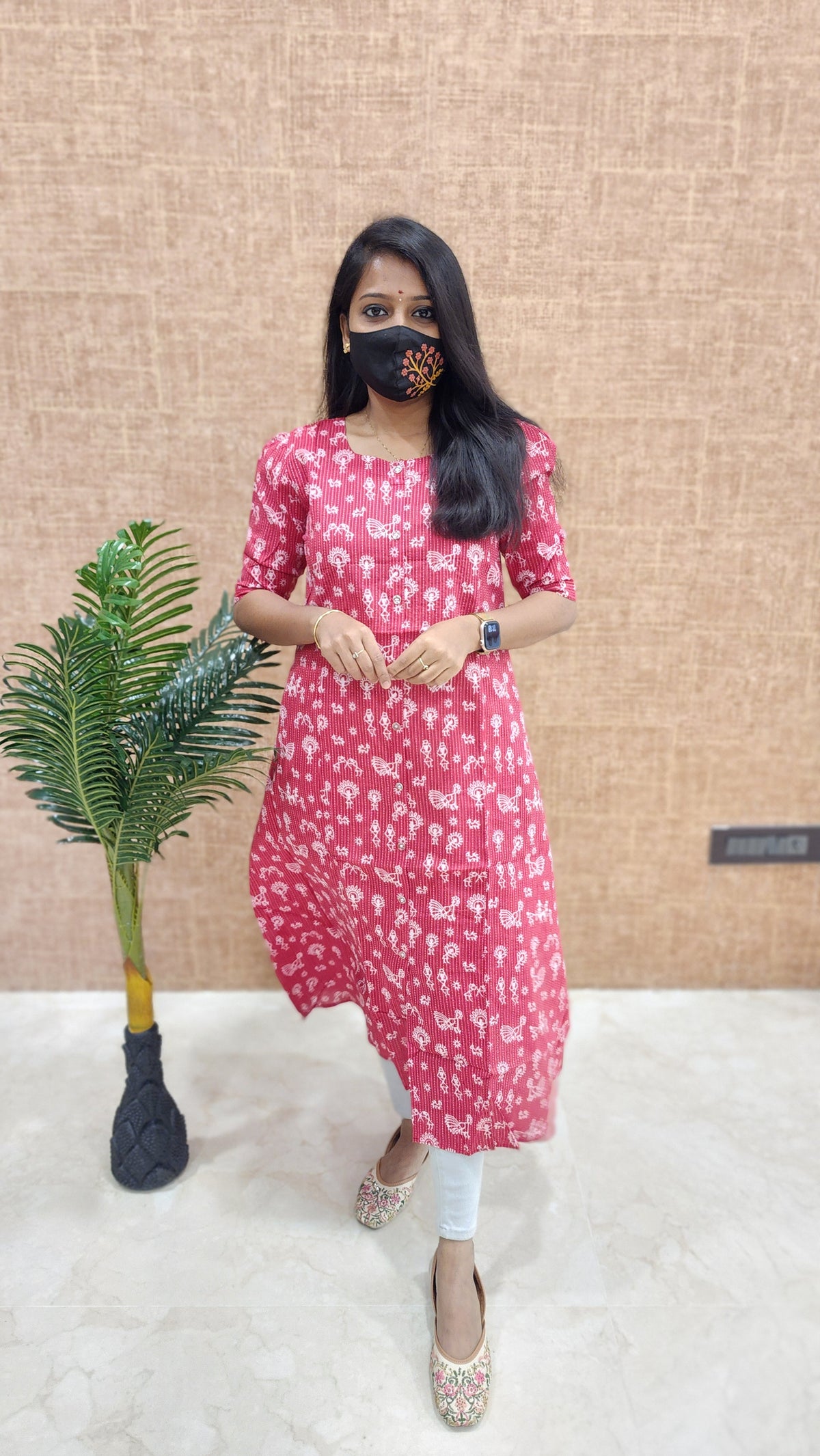 Jaipur A-Line cotton Kurti (9641)