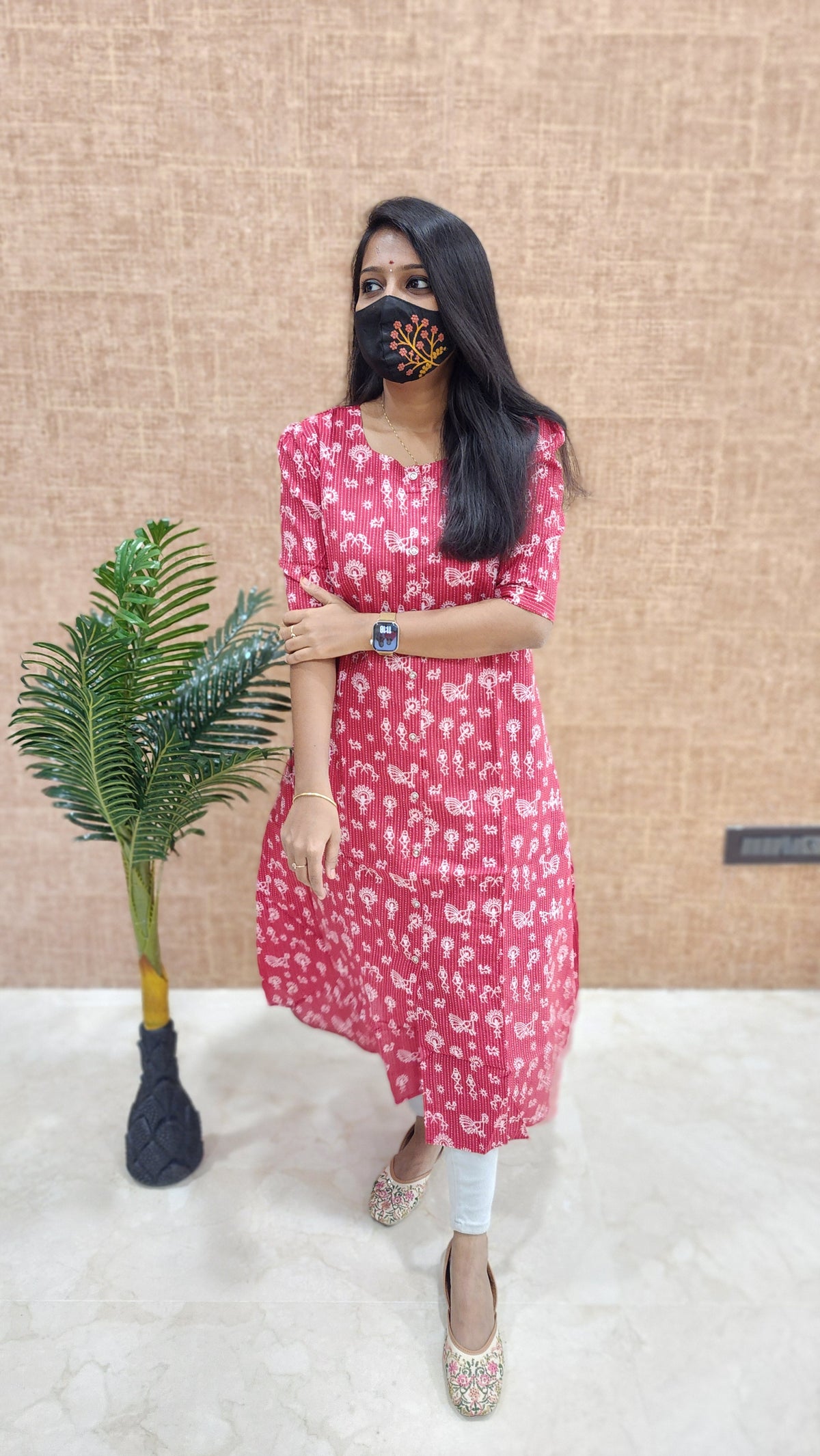 Jaipur A-Line cotton Kurti (9641)