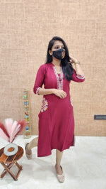 Hand embroidery kurti (9652)c