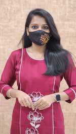 Hand embroidery kurti (9654)c3
