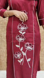 Hand embroidery kurti (9654)c3