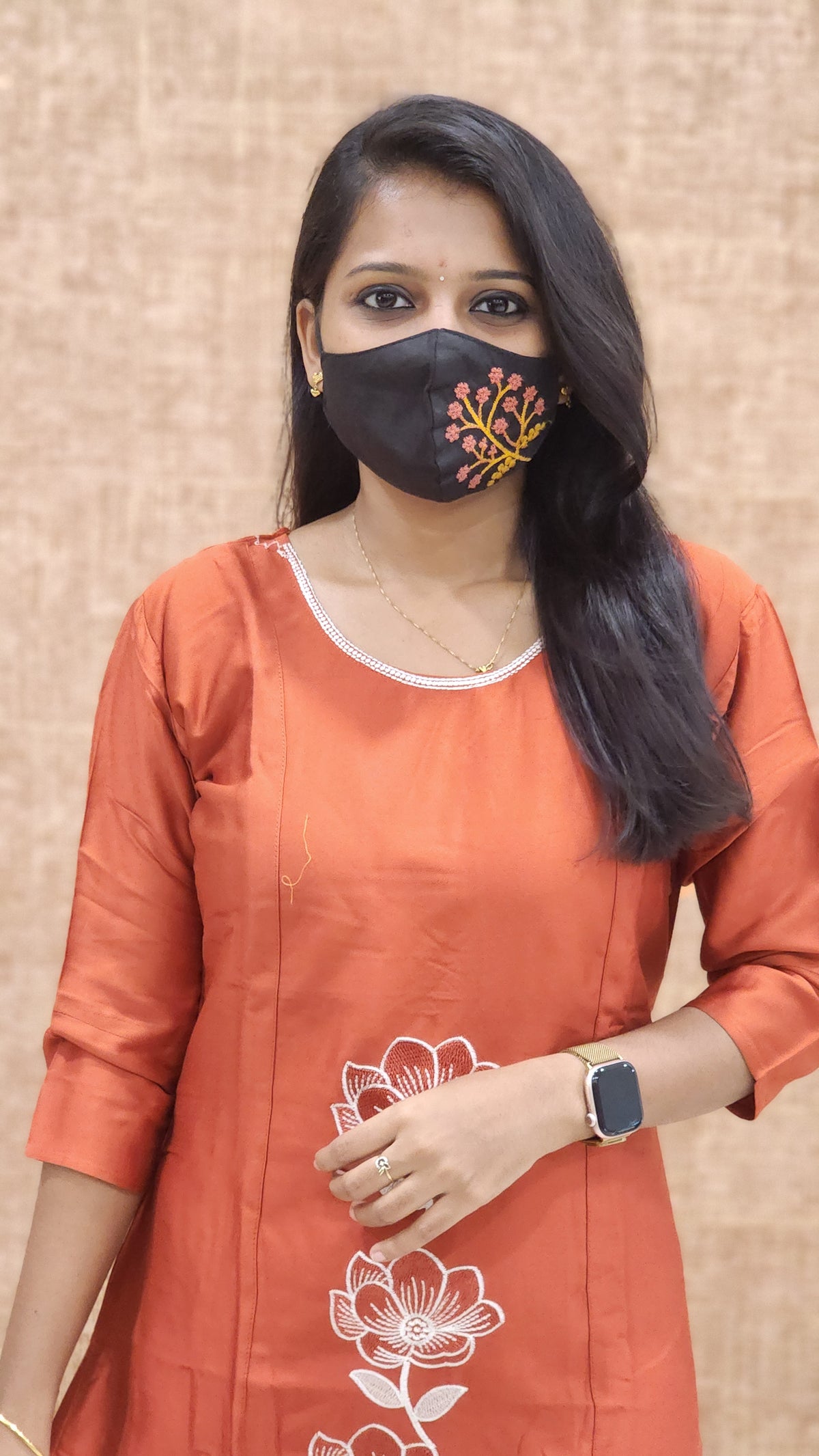Hand embroidery kurti(9655)