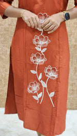 Hand embroidery kurti(9655)