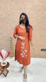Hand embroidery kurti(9655)