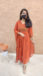 Ethnic Salwar set(Kurti+Dupatta)(9726)c