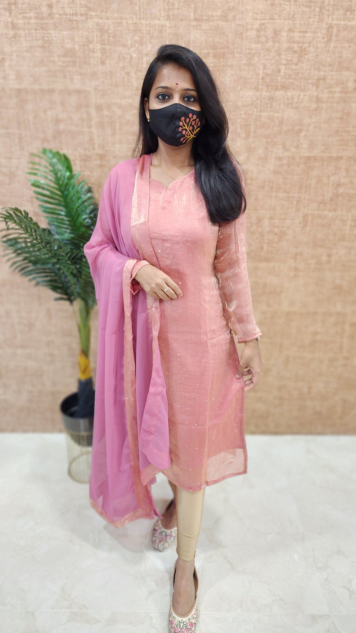 Ethnic Salwar Set (Kurti+Dupatta) (9759)