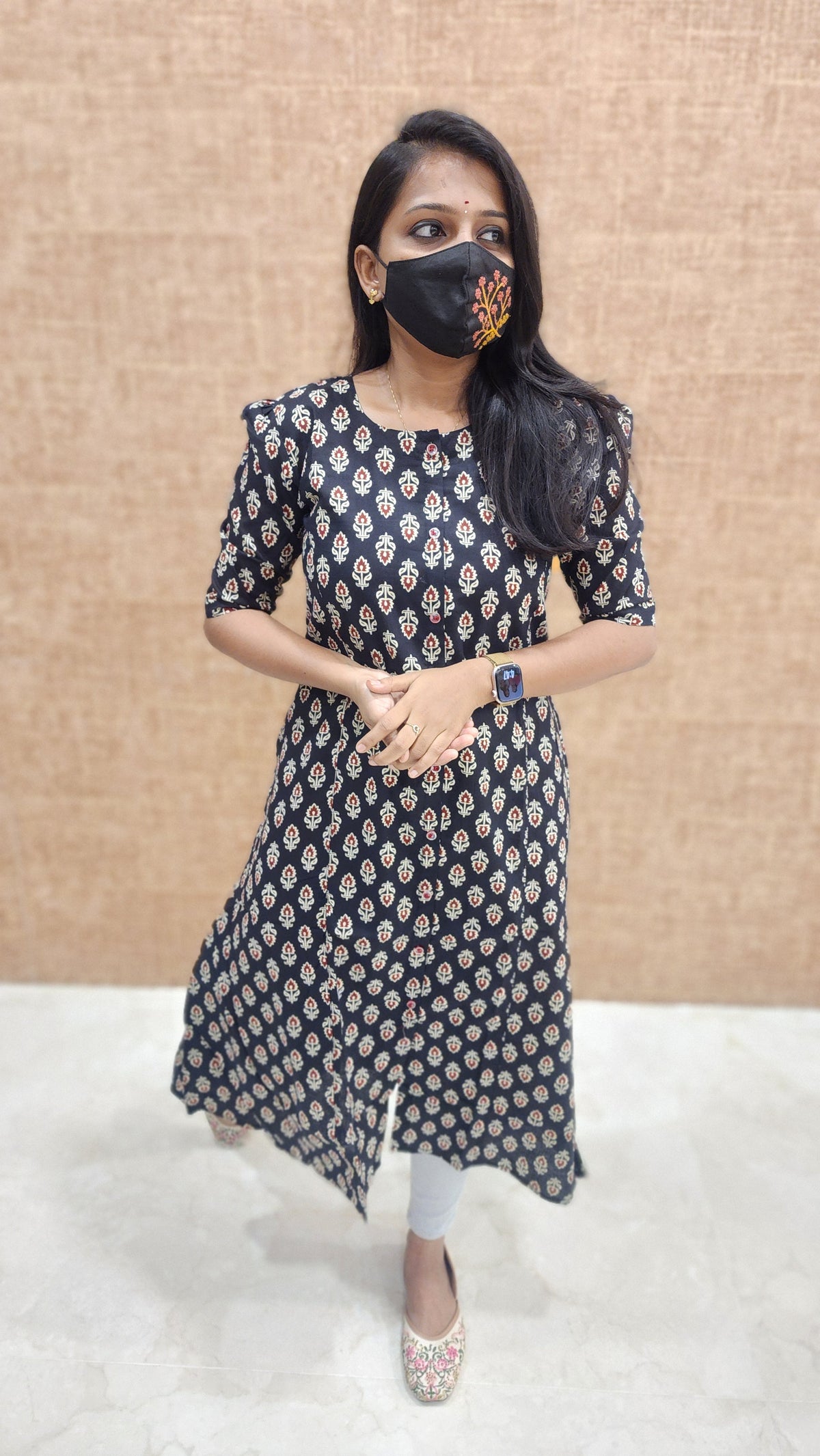 Jaipur A-Line cotton Kurti (9777)