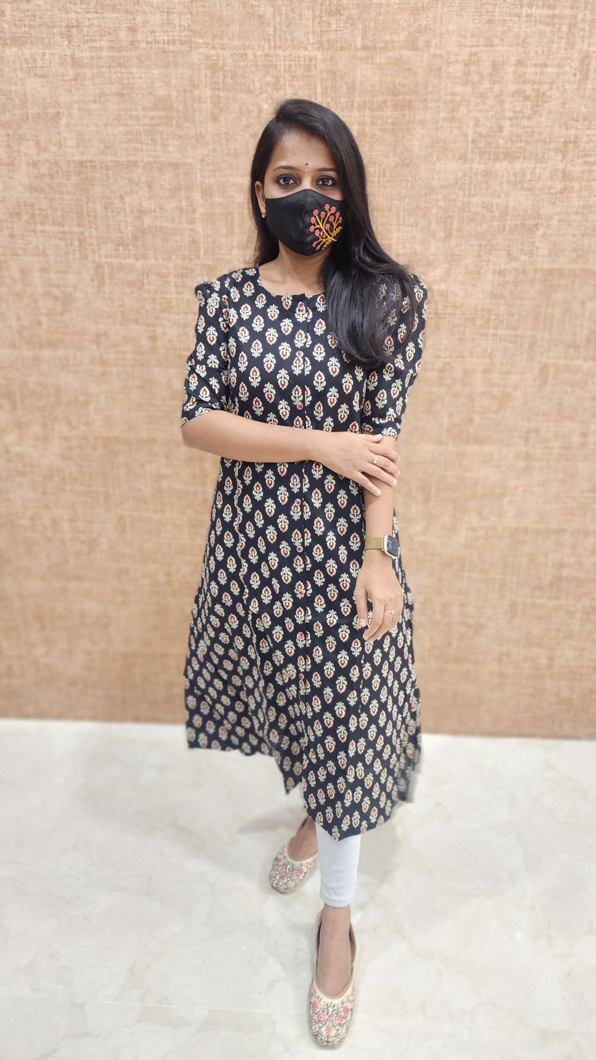 Jaipur A-Line cotton Kurti (9777)