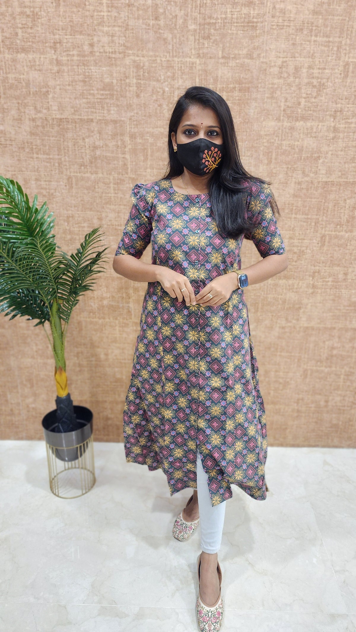 Jaipur A-Line cotton Kurti (9778)