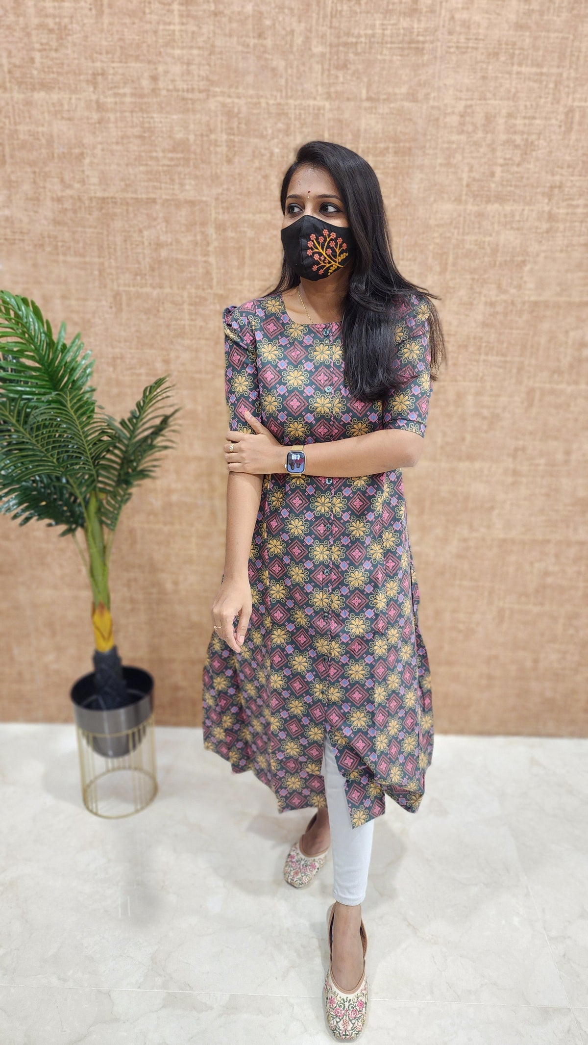 Jaipur A-Line cotton Kurti (9778)