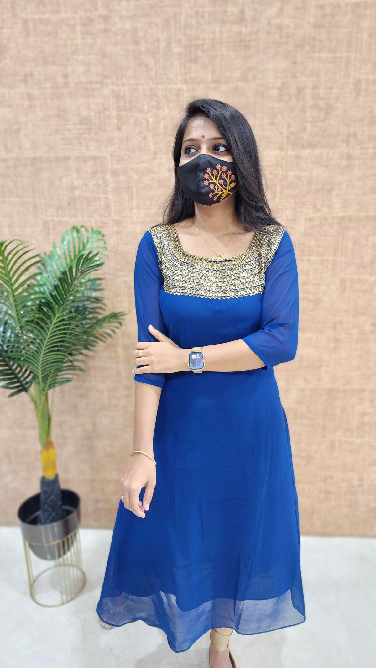Festive sale -Handwork Kurti (9838)c