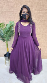 Ethnic Salwar set (Kurti+Dupatta) (9856)