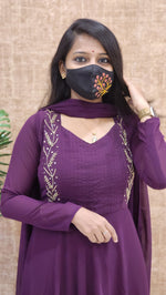 Ethnic Salwar set (Kurti+Dupatta) (9856)