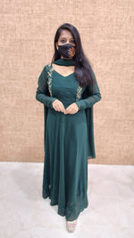 Ethnic Salwar set (Kurti+Dupatta) (9857)