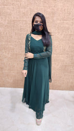 Ethnic Salwar set (Kurti+Dupatta) (9857)