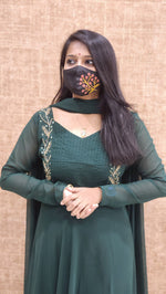 Ethnic Salwar set (Kurti+Dupatta) (9857)