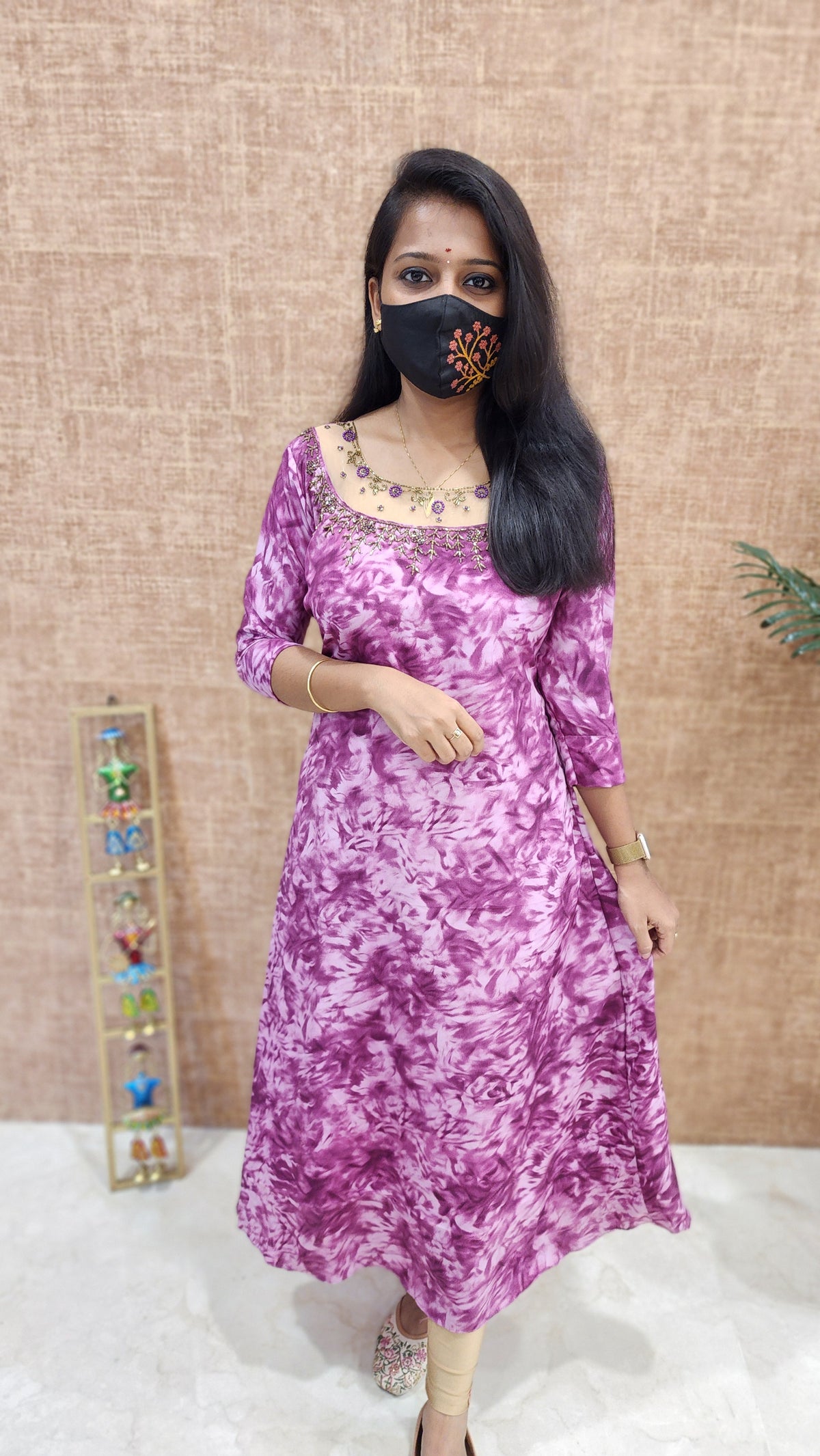 Ethnic Festive Wear -Jewel Neck Kurti (10167)