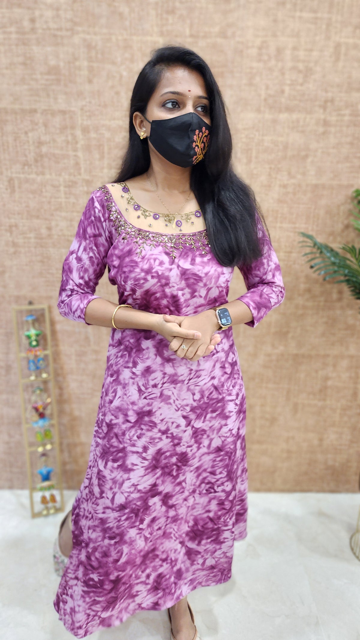 Ethnic Festive Wear -Jewel Neck Kurti (10167)