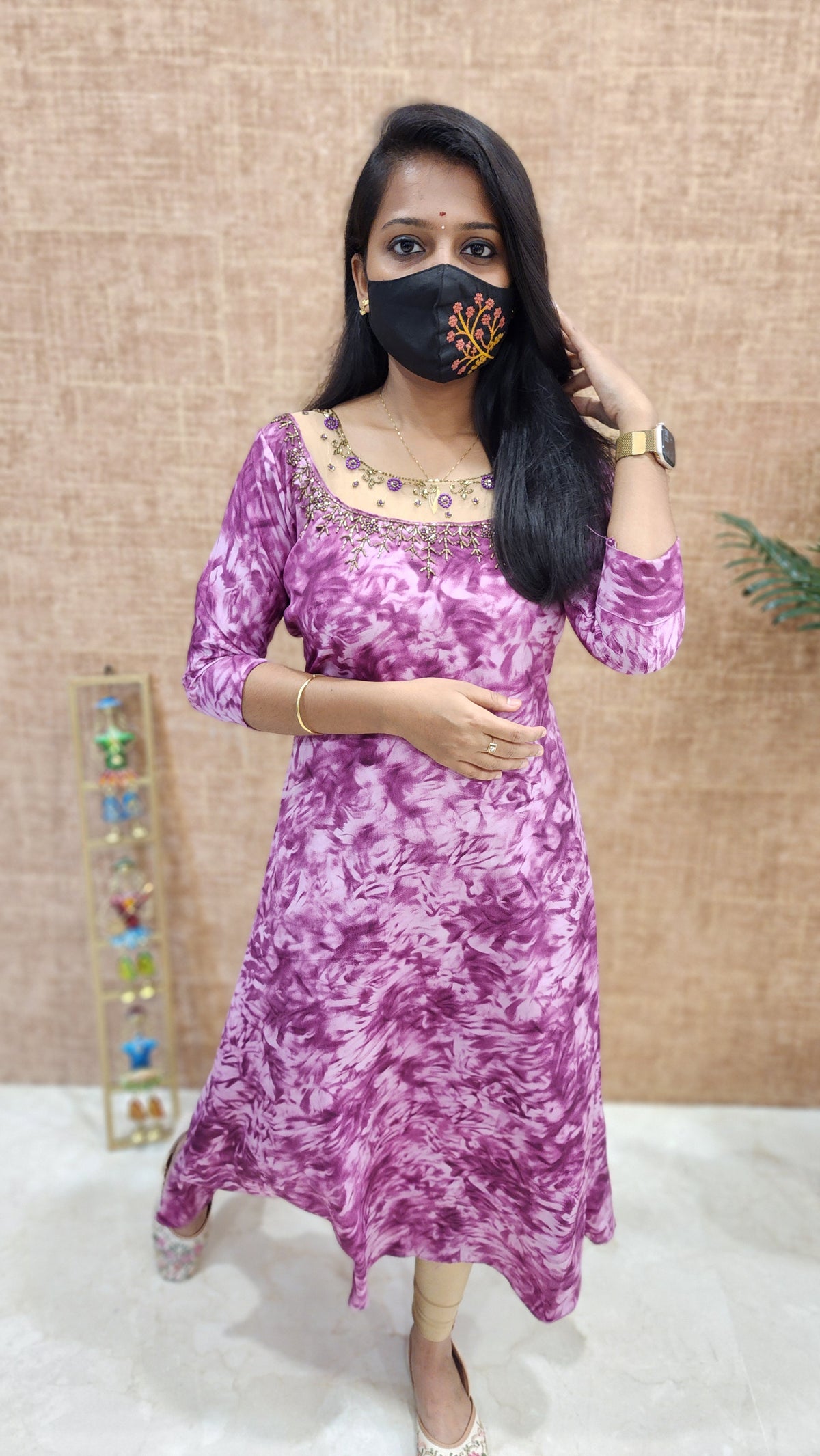 Ethnic Festive Wear -Jewel Neck Kurti (10167)