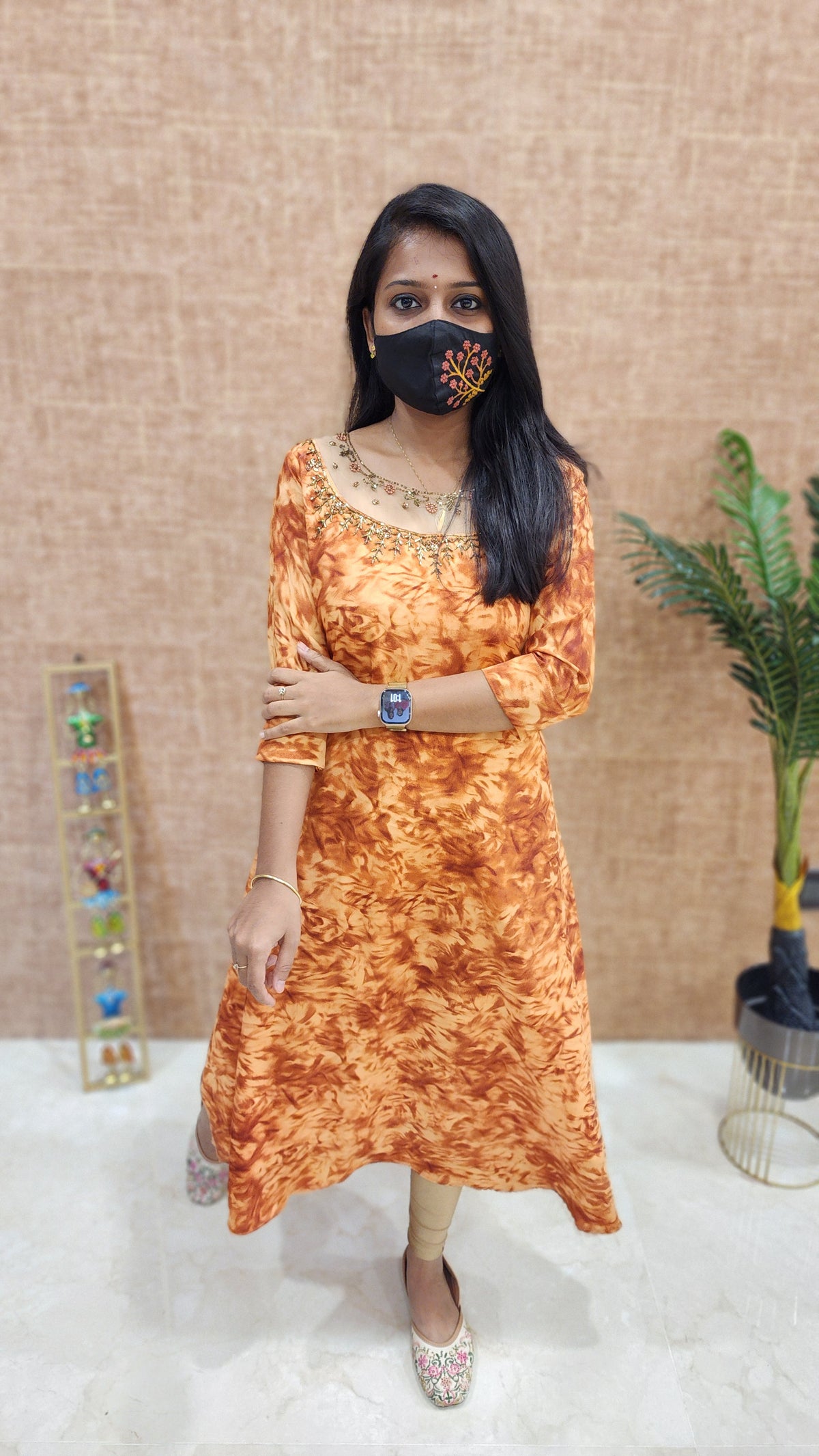 Ethnic Festive Wear -Jewel Neck Kurti (10169)