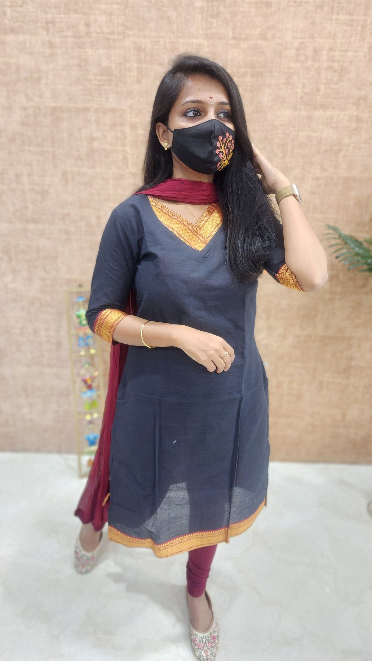 Office Wear kurti-Mangalgiri cotton(9886)