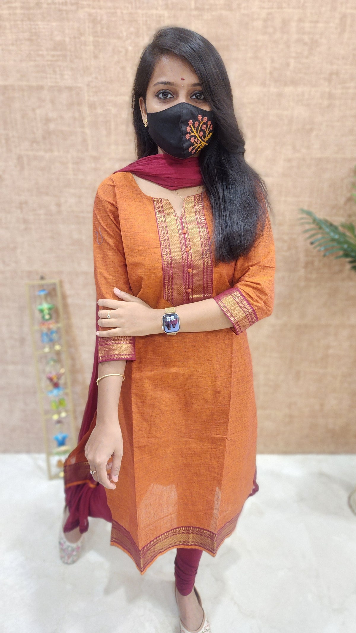 Office Wear kurti-Mangalgiri cotton(9887)c6