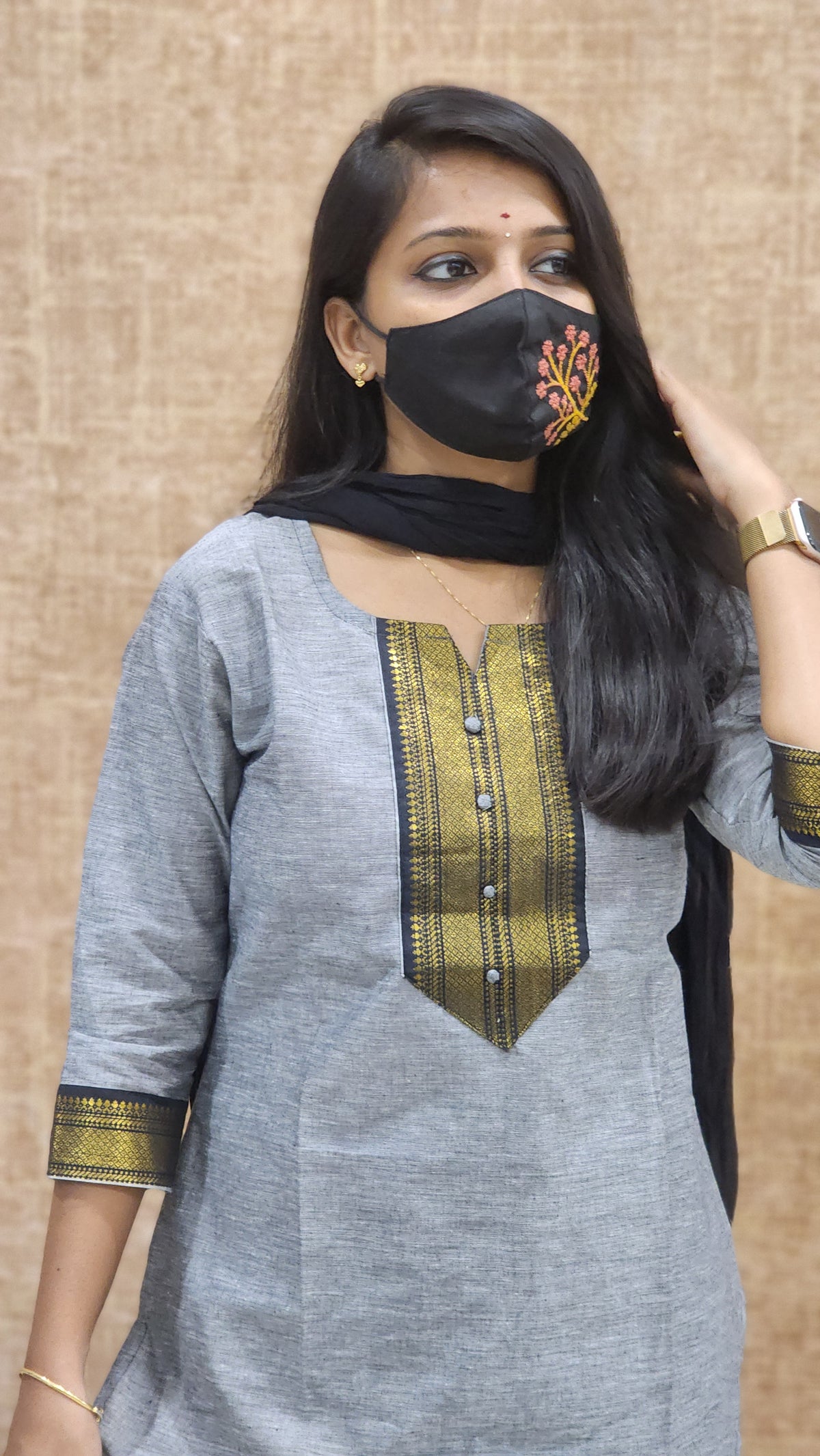 Office Wear kurti-Mangalgiri cotton(9889)