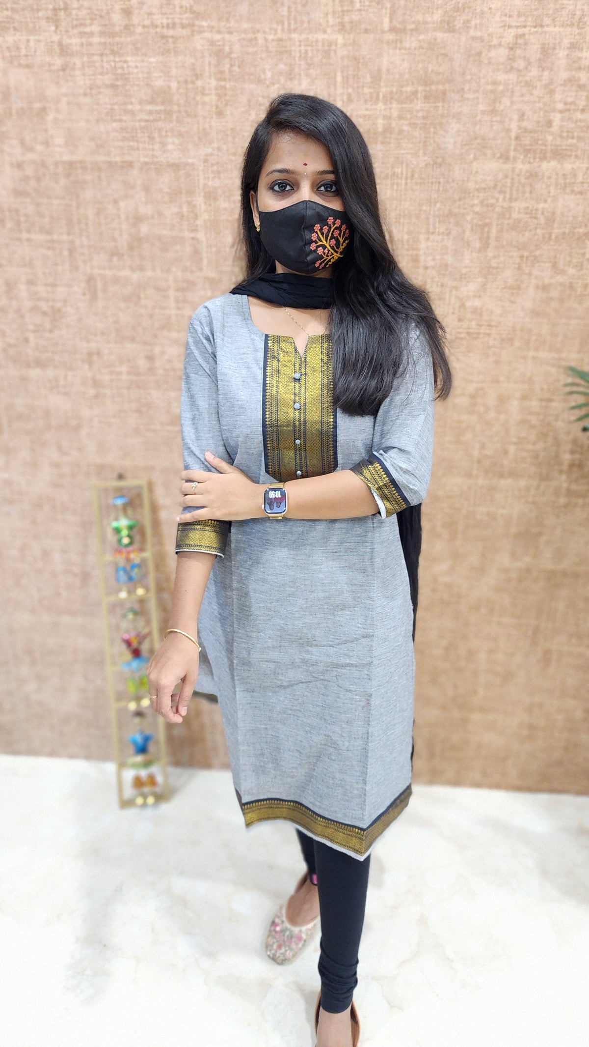 Office Wear kurti-Mangalgiri cotton(9889)