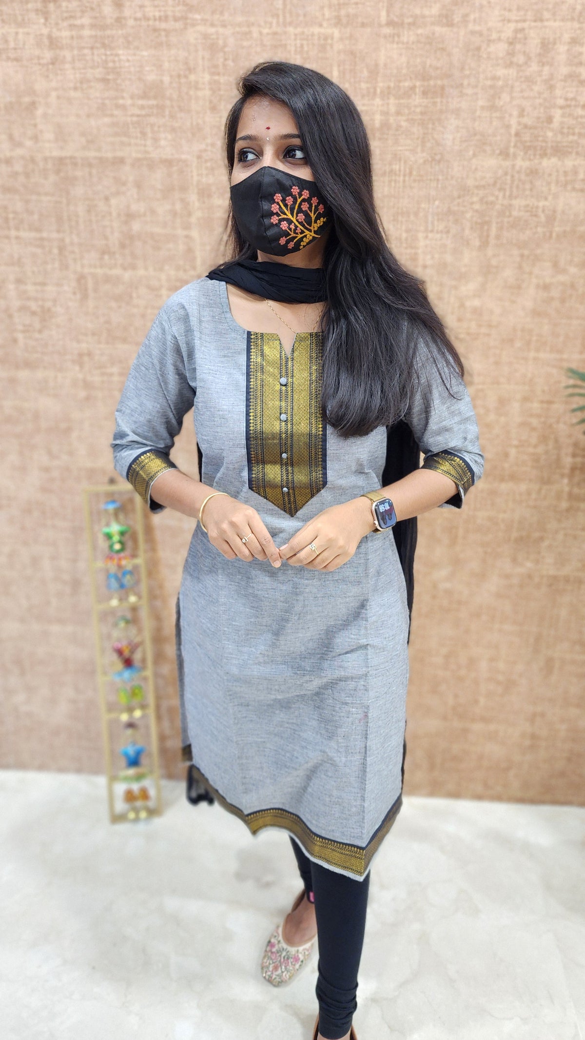 Office Wear kurti-Mangalgiri cotton(9889)