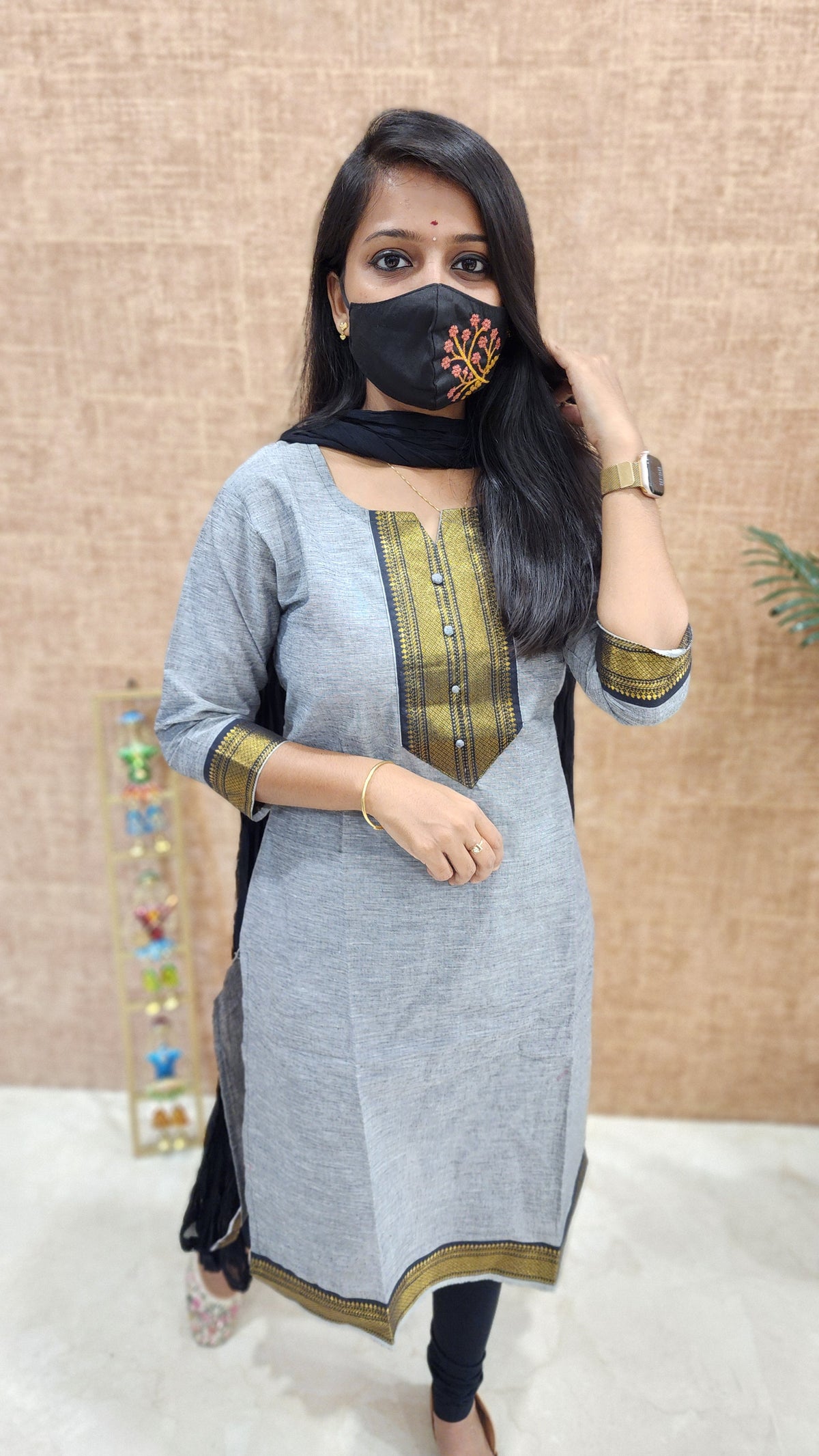 Office Wear kurti-Mangalgiri cotton(9889)