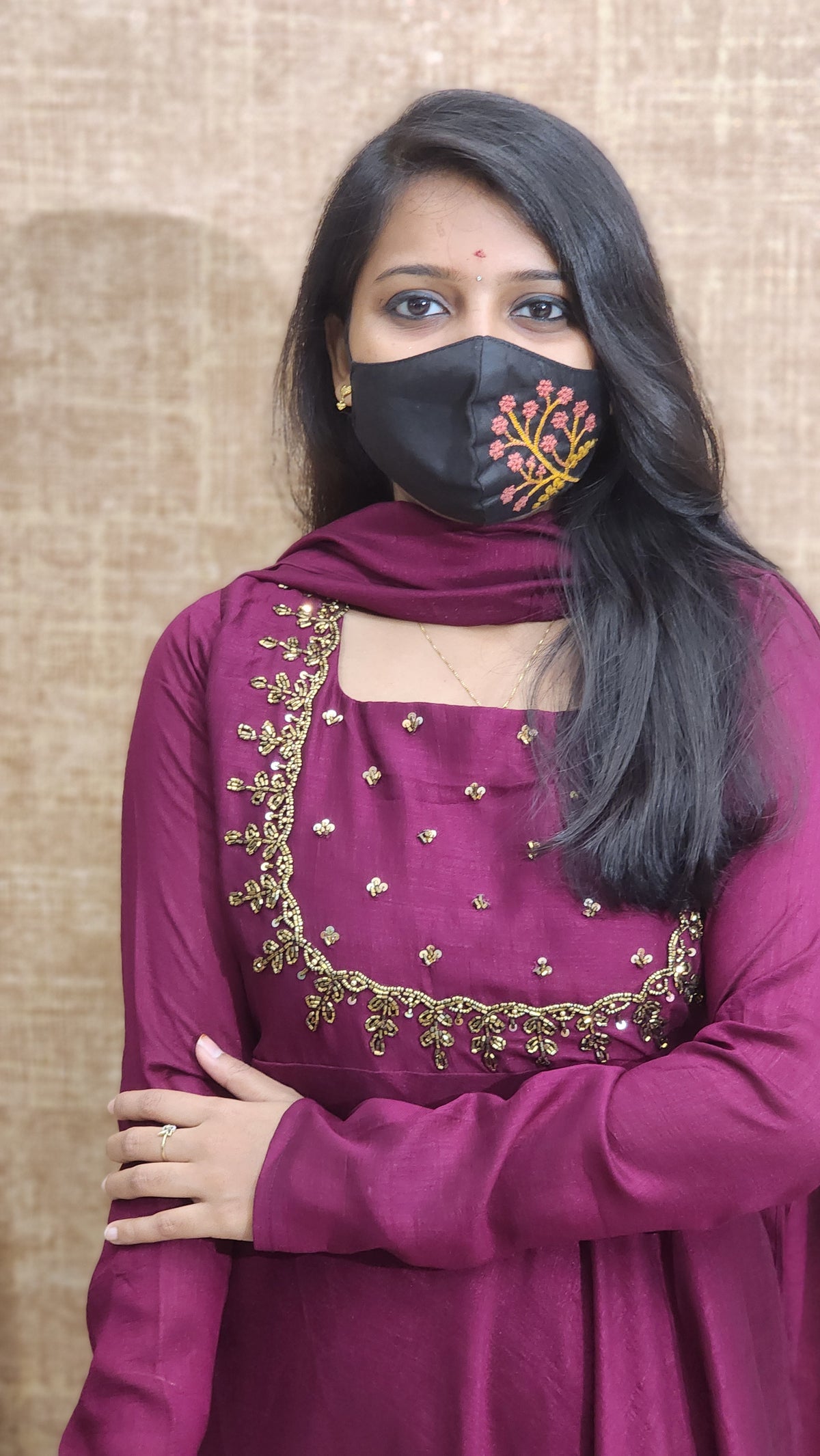 Salwar Set (Kurti+Dupatta) (9894)c3