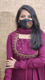 Salwar Set (Kurti+Dupatta) (9894)c3