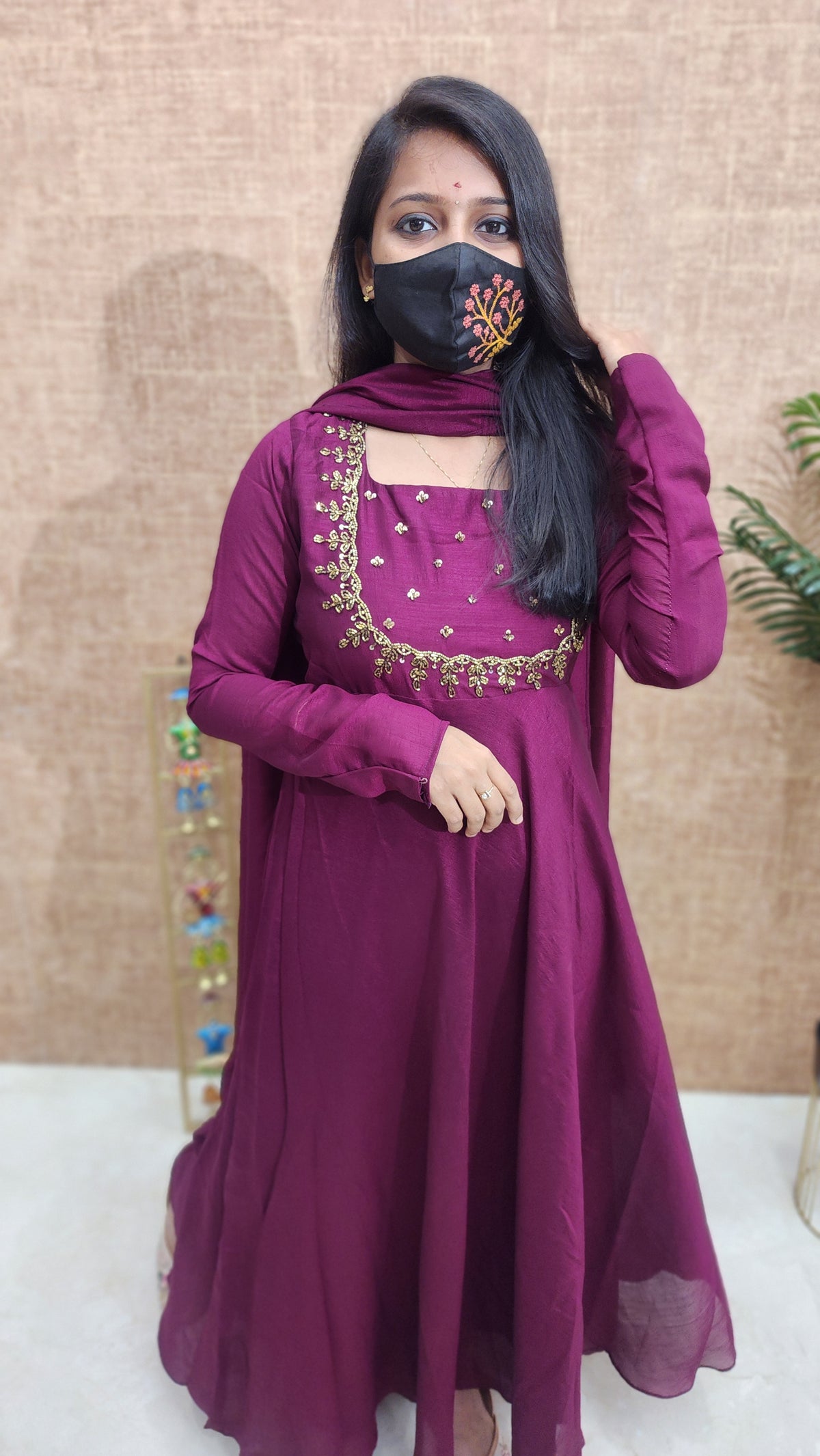 Salwar Set (Kurti+Dupatta) (9894)c3
