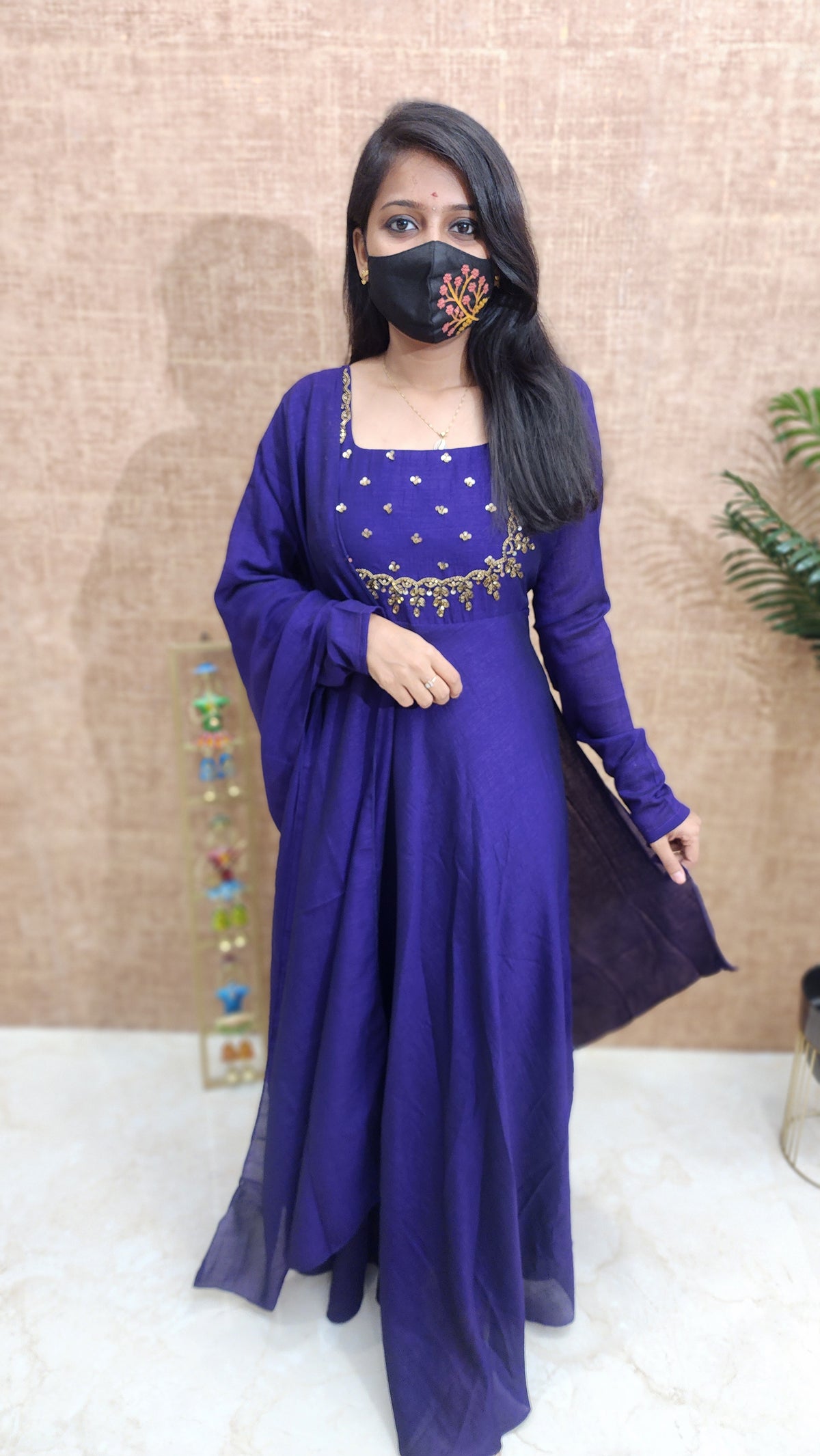 Salwar Set (Kurti+Dupatta) (9896)c3