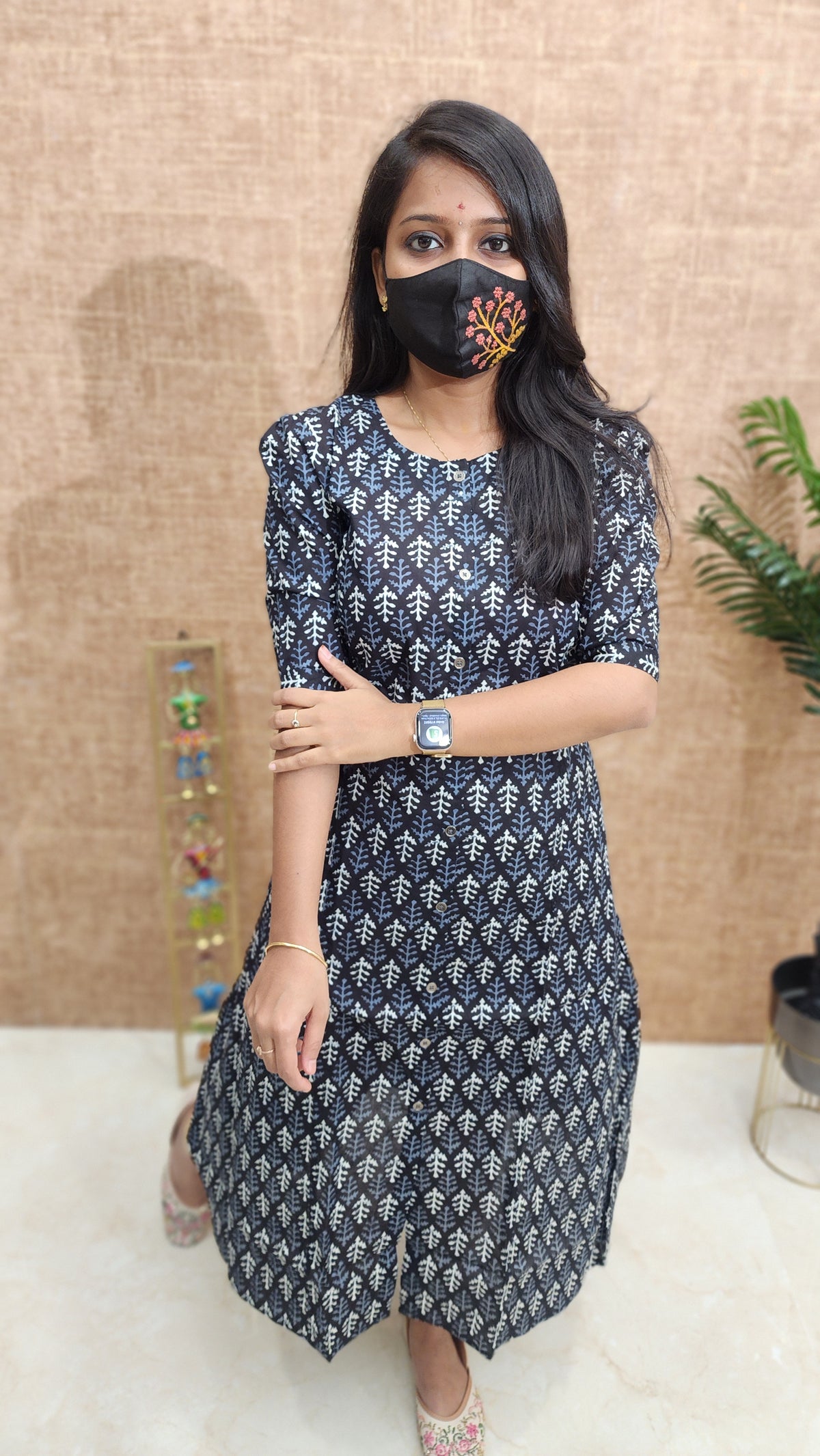 Jaipur A-Line cotton Kurti (9903)c