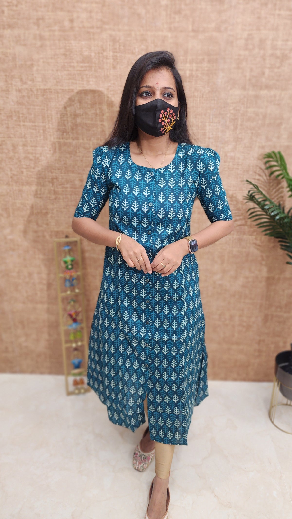 Jaipur A-Line cotton Kurti (9904)c