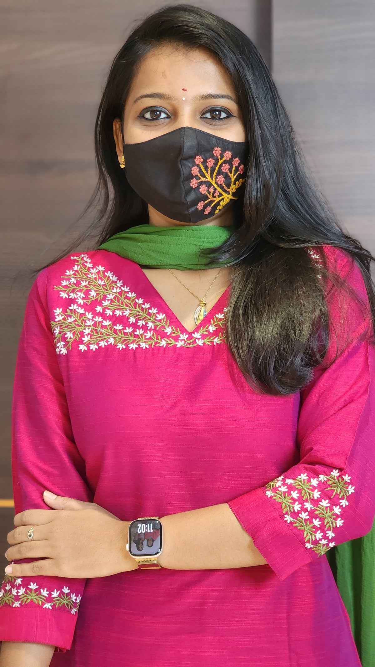 Office Wear kurti-Embroidery kurti(10001)
