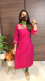 Office Wear kurti-Embroidery kurti(10001)