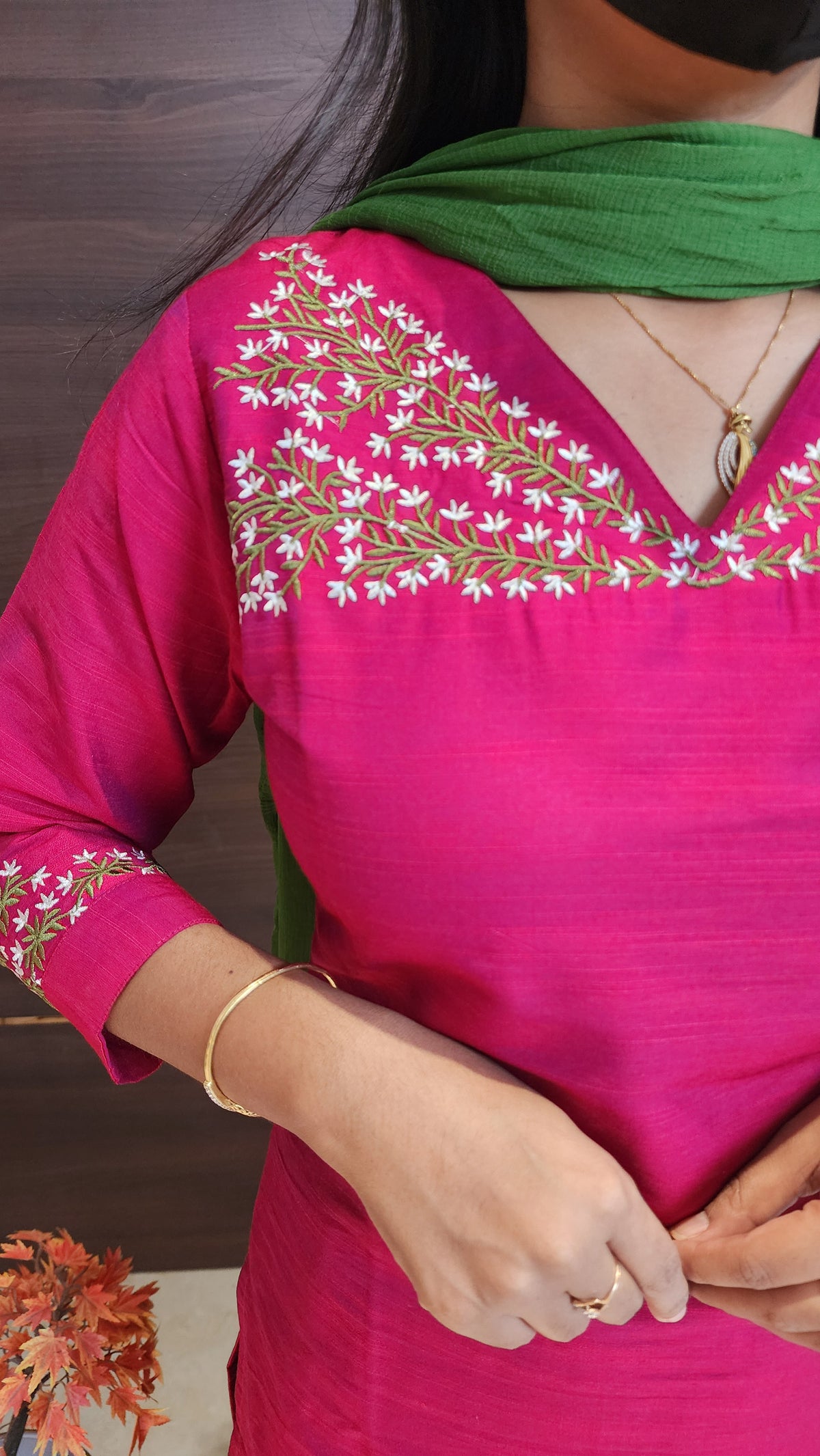 Office Wear kurti-Embroidery kurti(10001)