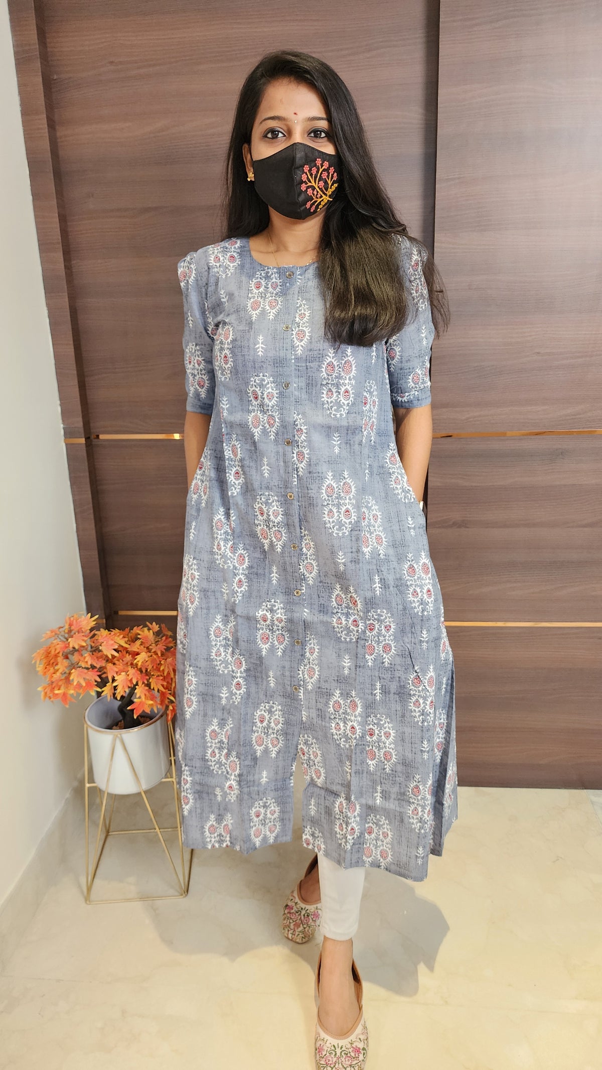 Jaipur A-Line cotton Kurti(10022)