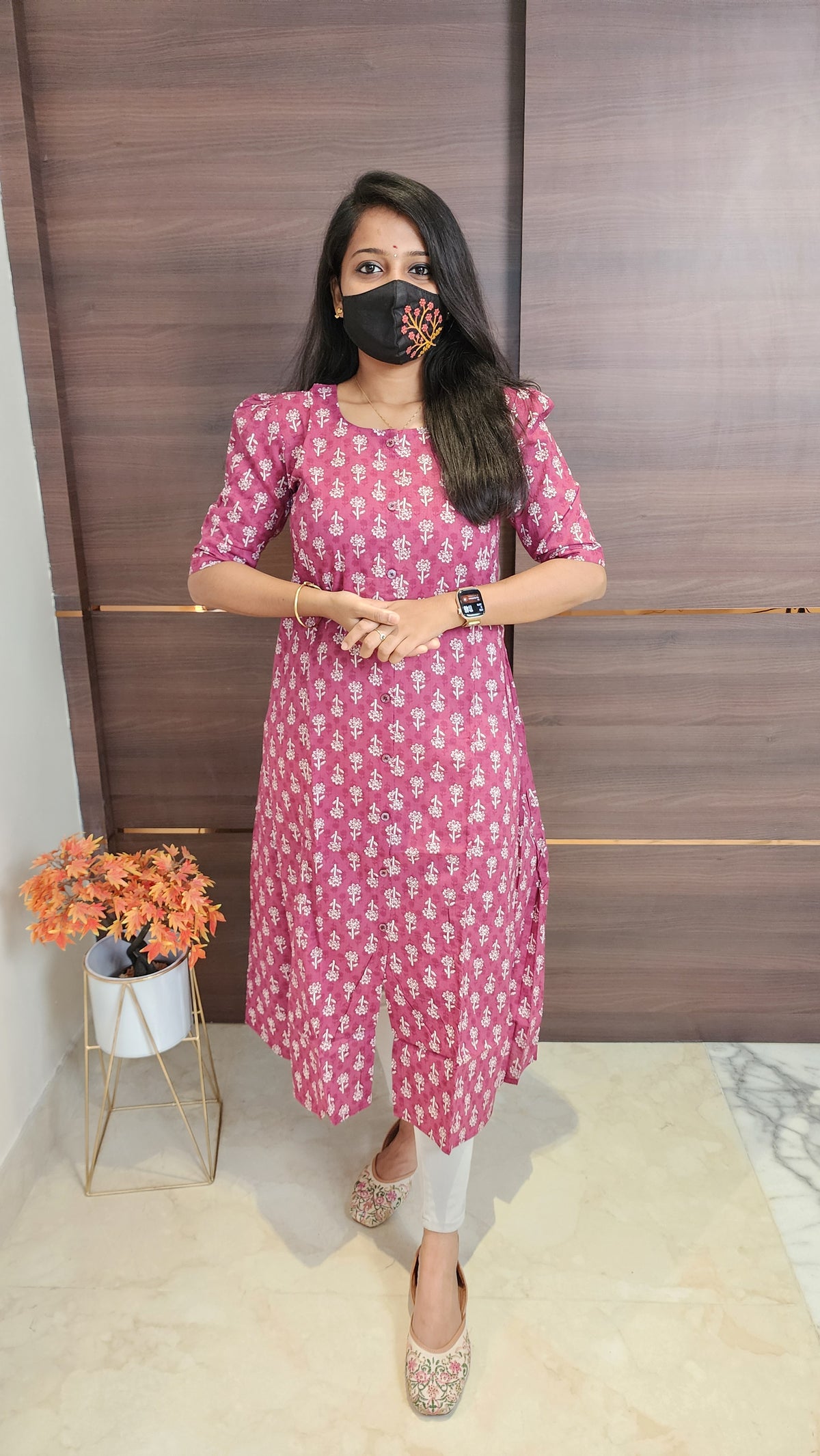 Jaipur A-Line cotton Kurti(10023)c