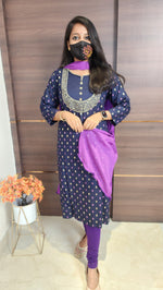 Office Wear kurti-Embroidery kurti(10032)c2