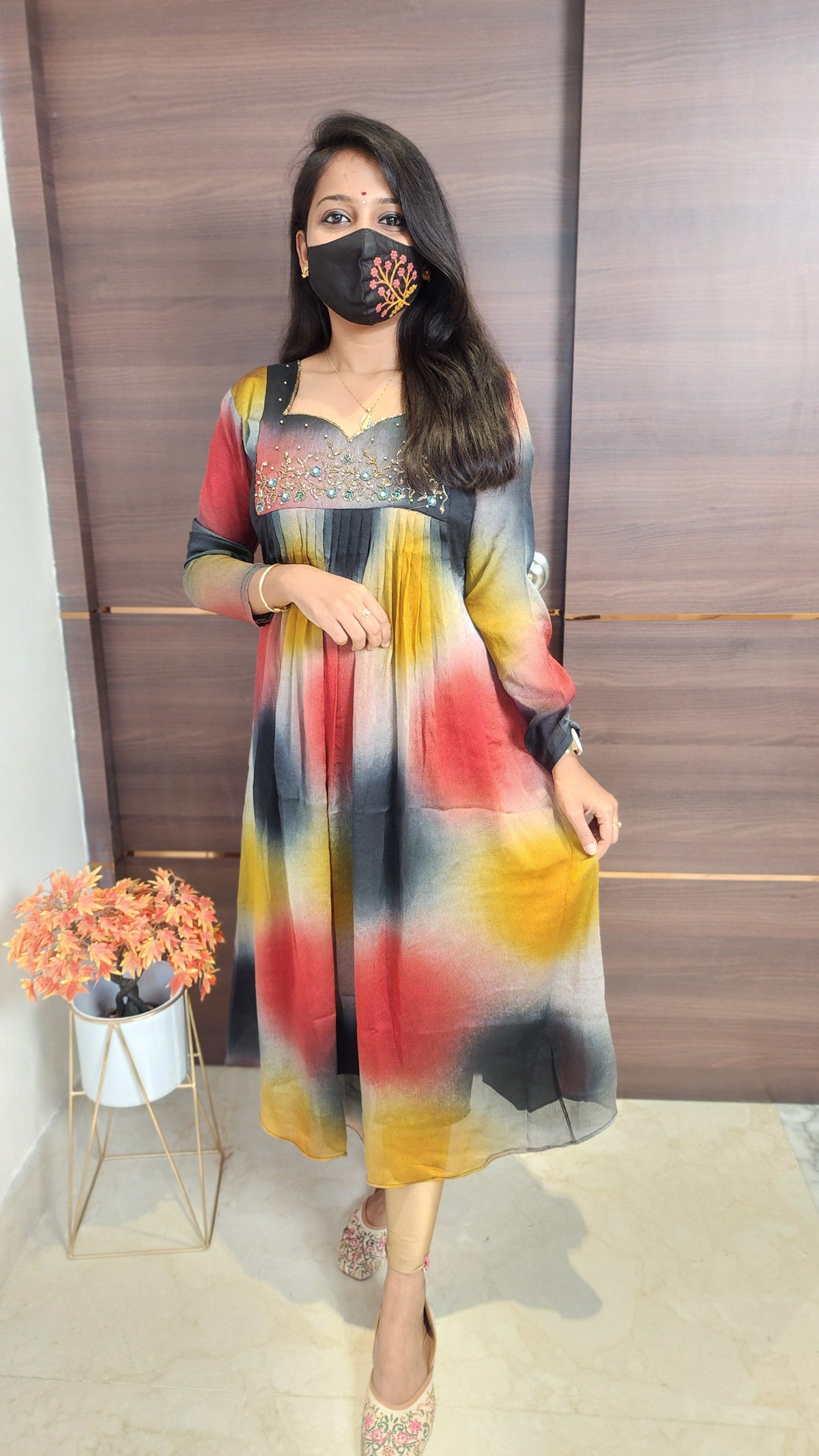 party wear handwork kurti(10037)c