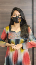 party wear handwork kurti(10037)c