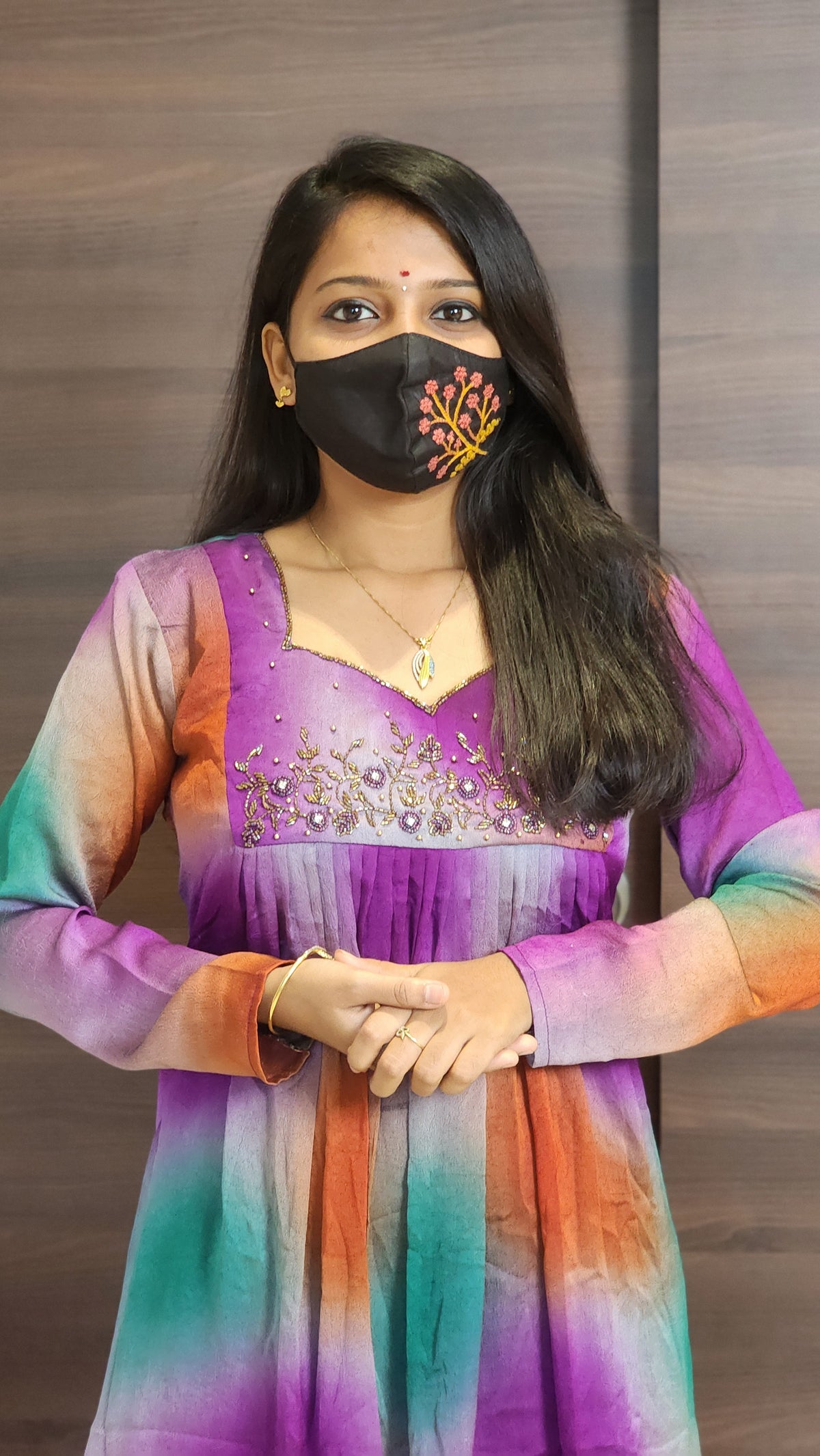 Party wear handwork kurti(10039)c5