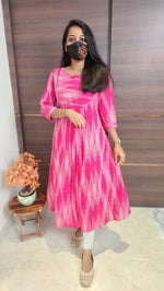 Ikkat Cotton kurti (10103)