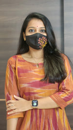 Ikkat Cotton kurti(10104)