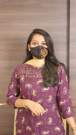 Office Wear kurti-Embroidery kurti(10152)